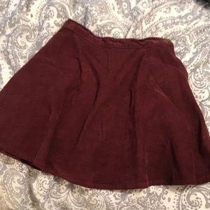 Burgundy concord American apparel skirt